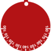 100-180°C Termostat Etiketi Kırmızı/Beyaz
