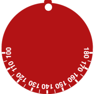 100-180°C Termostat Etiketi Kırmızı/Beyaz